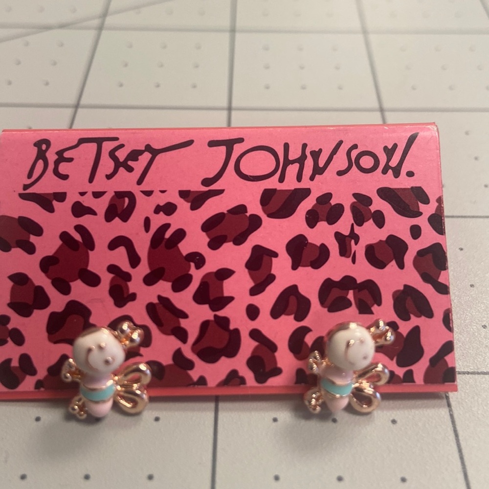 Enameled Bee’s Betsey Johnson Earring’s #76